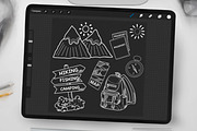 Camping Digital Stamps, a Graphic by Favorites_Art (Thumbnail 10 of 16)