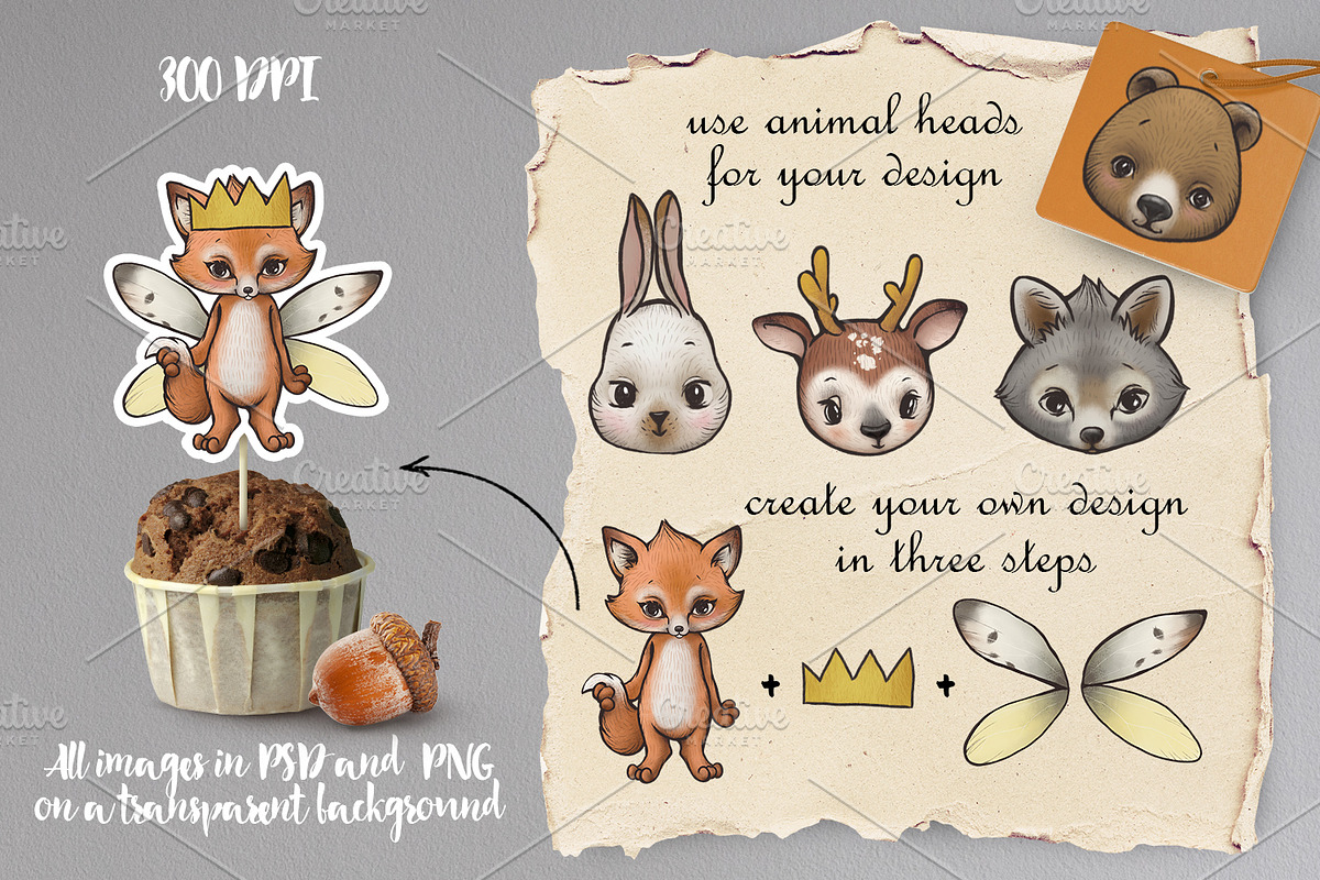 Forest animals, an Animal Illustration by TanyaSchuka (Photo 3 of 5)