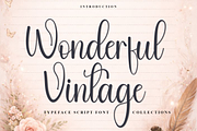 Wonderful Vintage, a Handwritten Font by InermediaSTUDIO (Thumbnail 1 of 8)