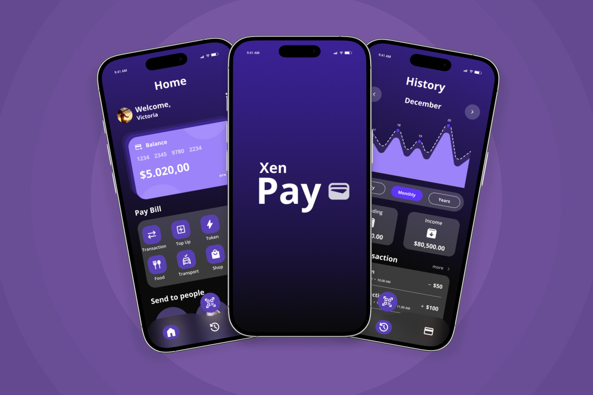 XenPay - App UI Kit for Banking, an App Template by twinstd (Photo 4 of 5)