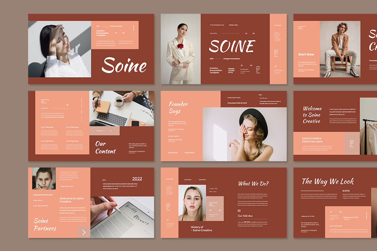 Soine Creative Presentation Template, a Presentation Template by Analogous Temp (Photo 2 of 5)