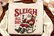 Vintage Sleigh All Day Christmas PNG, a Seasonal Illustration by Canvas Craft (Thumbnail 4 of 6)