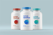 Pill Bottle and Box Packaging Mockup, a Packaging Mockup by Ram Studio LLC (Thumbnail 3 of 13)