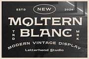 Moltern Blanc - Vintage Display Fon, a Sans Serif Font by Letterhend Studio (Thumbnail 1 of 9)