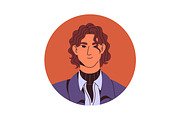 Happy people portraits, avatars set, a Person Illustration by PaperTrident (Thumbnail 8 of 10)