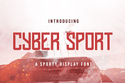 Cyber Sport - Sporty Display Font, a Sans Serif Font by StringLabs (Thumbnail 1 of 11)