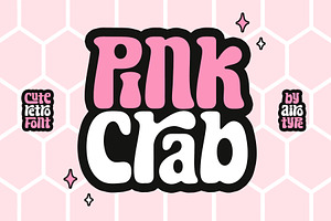 Pink Crab - Cute Retro Font