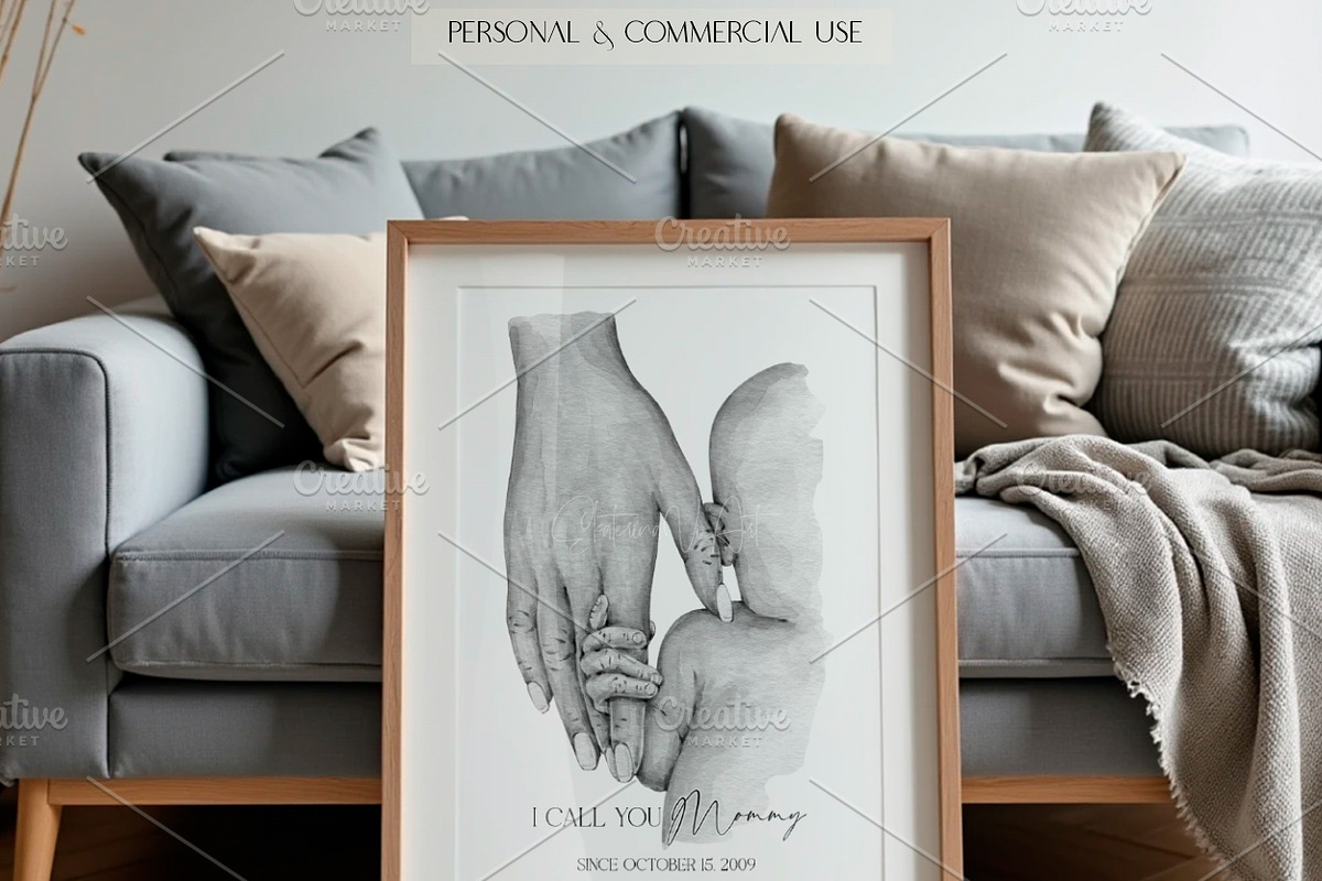 Newborn and Mother's Hand, an Illustration by EkaterinaViArt (Photo 4 of 5)