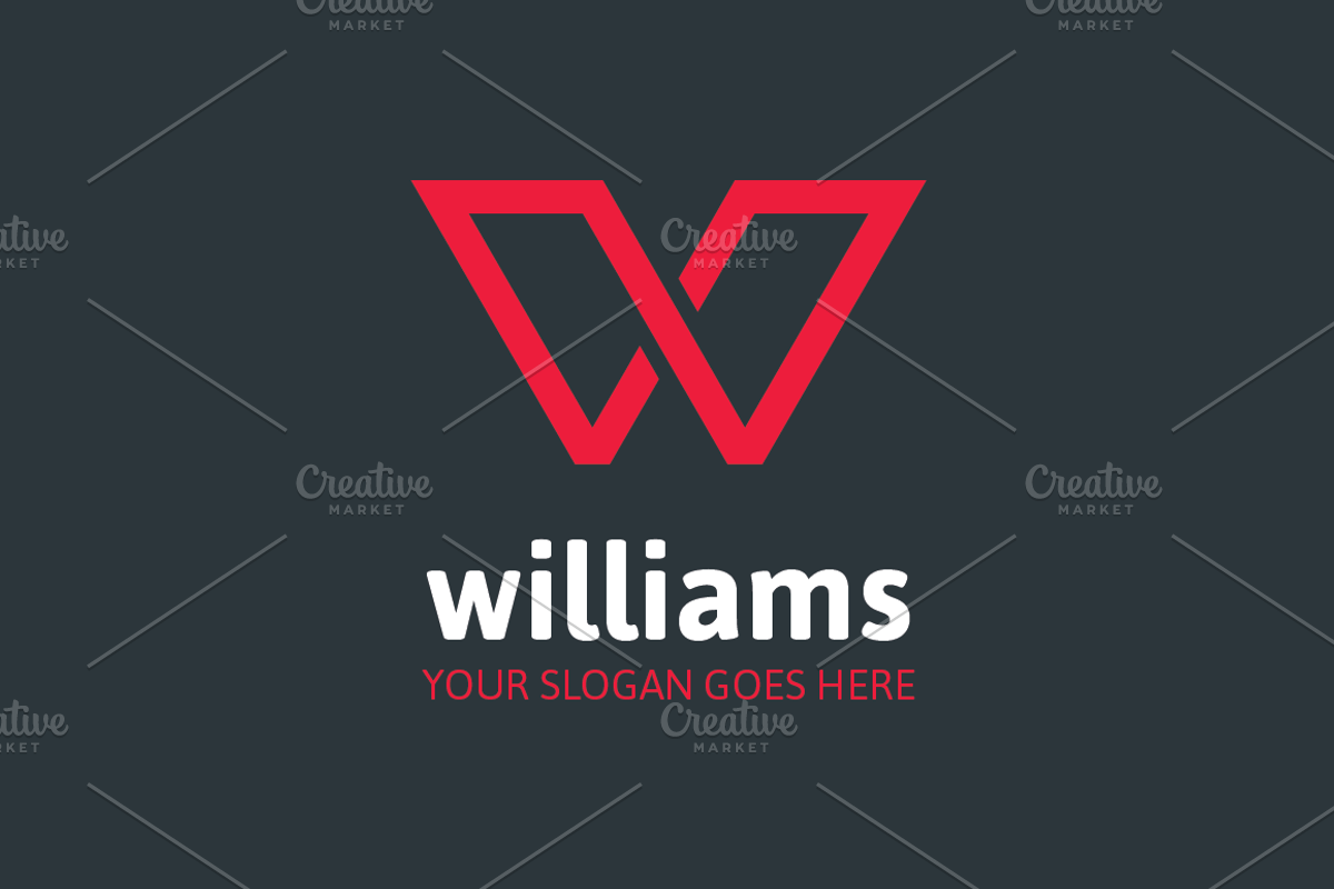 Williams Letter W Logo, a Branding & Logo Template by MLJ studios (Photo 2 of 3)