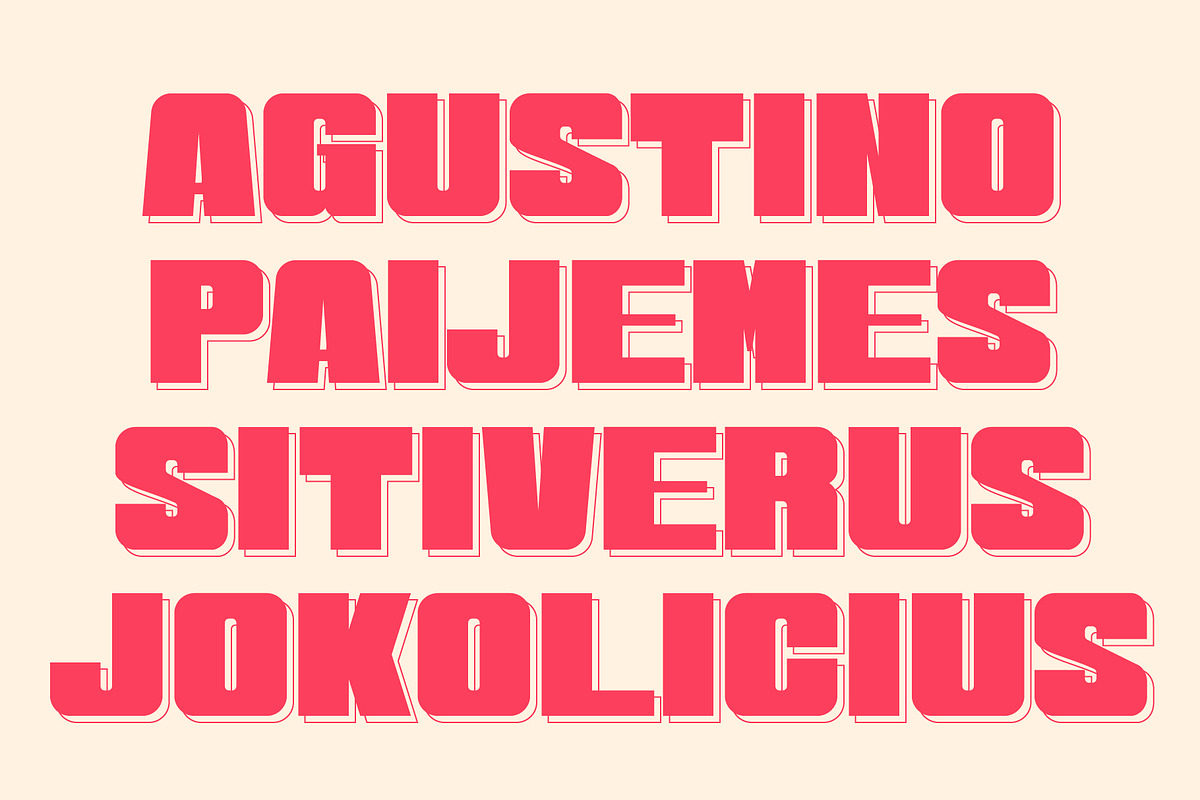 Agustino Chunky Font, a Blackletter Font by LTNG STUDIO (Photo 3 of 10)