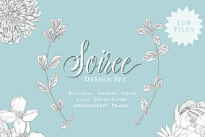 Soiree Botanical Graphic Set