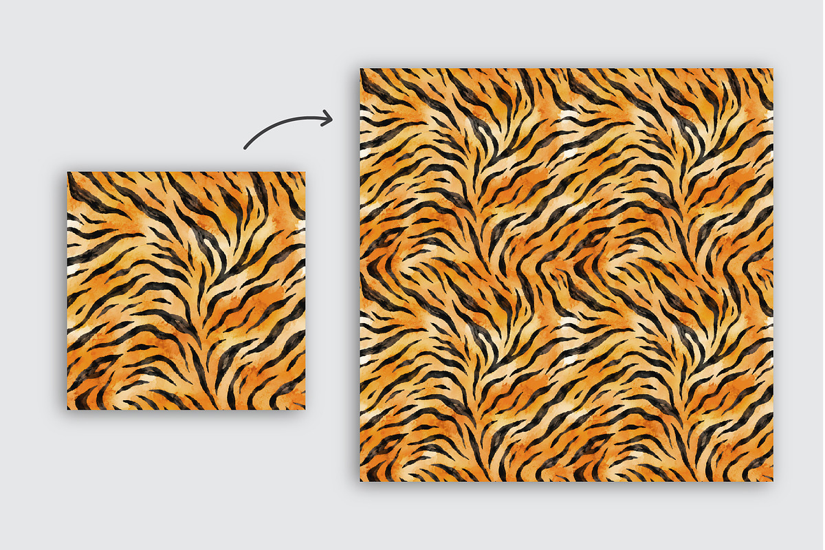 Watercolor Seamless Animal Patterns, a Pattern Graphic by Iryna Denysova (Photo 7 of 10)
