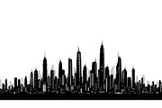 City Skyline Silhouette Bundle, an Illustration by jahid234 (Thumbnail 17 of 41)
