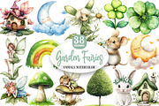 Watercolor Garden Fairies Floral png, an Illustration by Watercolor design (Thumbnail 1 of 5)