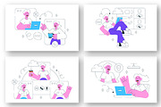 10 Remote Team Offsite Illustration, a Person Illustration by denayunebgt (Thumbnail 2 of 4)