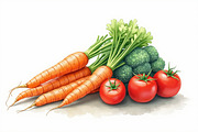 Watercolor Vegetable Clipart Bundle, a Graphic by Creativeshirt (Thumbnail 2 of 14)