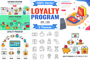 Customer Loyalty Programs Banners, a Person Illustration by TAlex (Thumbnail 1 of 6)