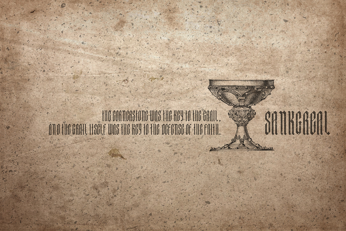 ABRAXAS | Gothic Typeface, a Blackletter Font by Norse Moss (Photo 7 of 8)