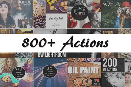 (90% Off) 800+ PS Actions Bundle