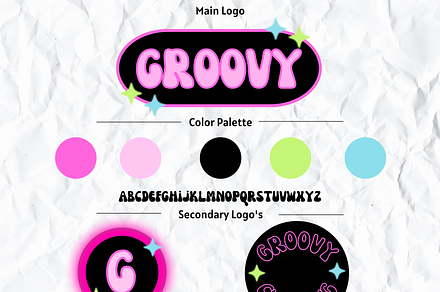 Editable Logo Y2K Retro Branding, a Branding & Logo Template by PLANETSEL