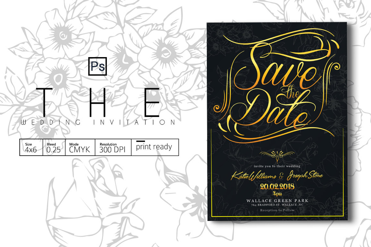 Wedding Invitation, a Card Template by Tiaga (Photo 1 of 3)