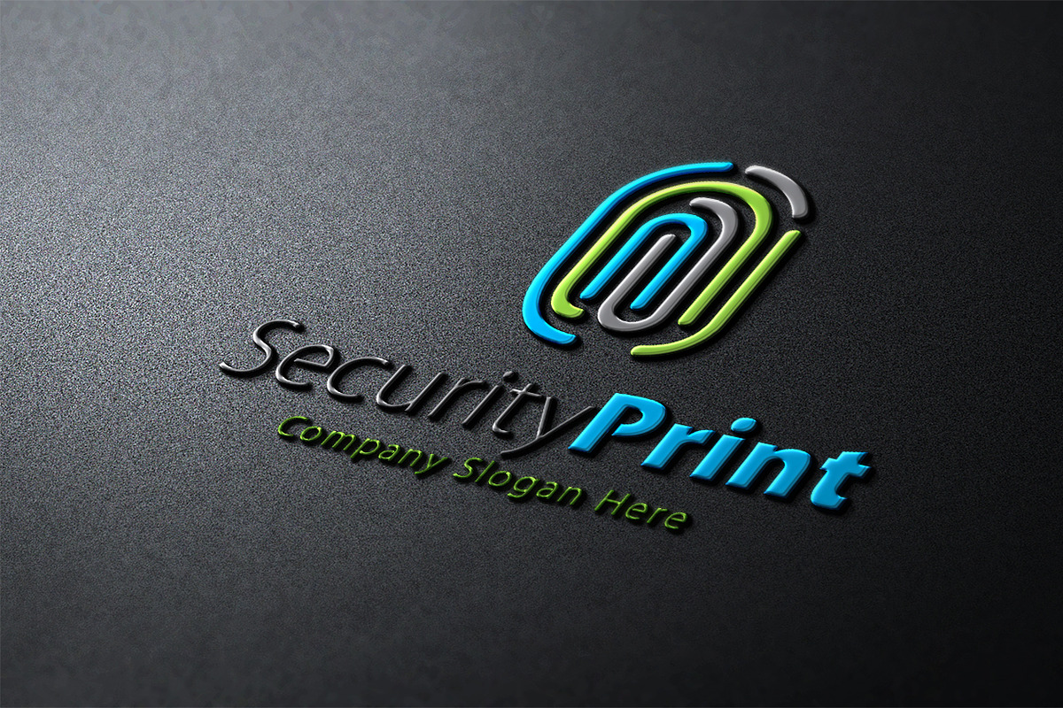 Security Print Logo, a Branding & Logo Template by Creative Dezing (Photo 1 of 6)