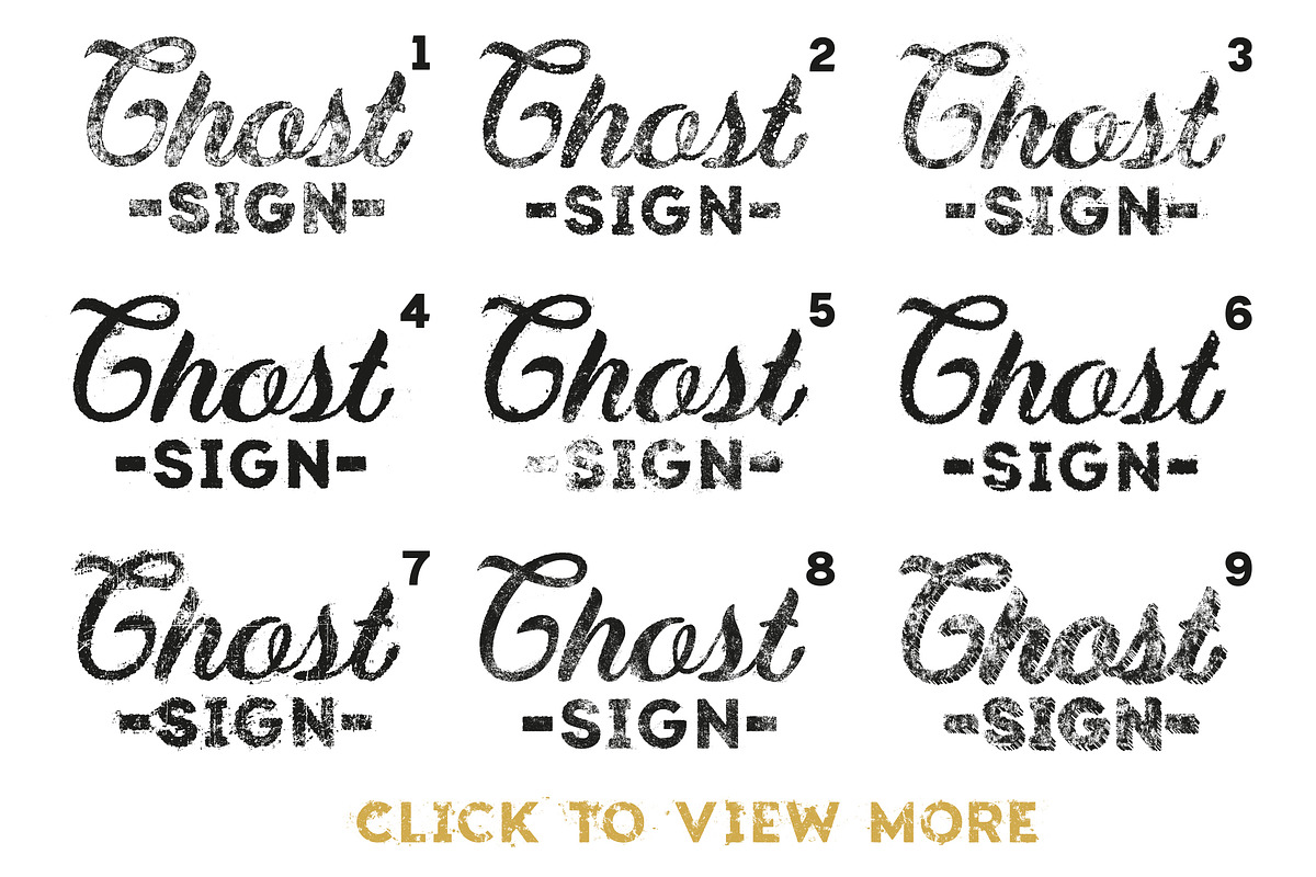 Ghost Signs for Adobe Illustrator preview 4