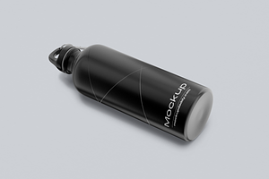 Sports Aluminium Bottle Mockup