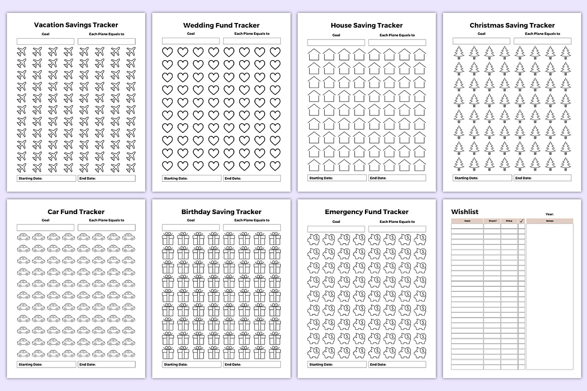 Ultimate Budget Planner Bundle, a Stationery Template by Mustafiz (Photo 9 of 9)