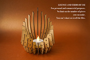 Candle Holder Star 4 Laser Cutter., an Object Graphic by MaramadeLaser (Thumbnail 2 of 5)