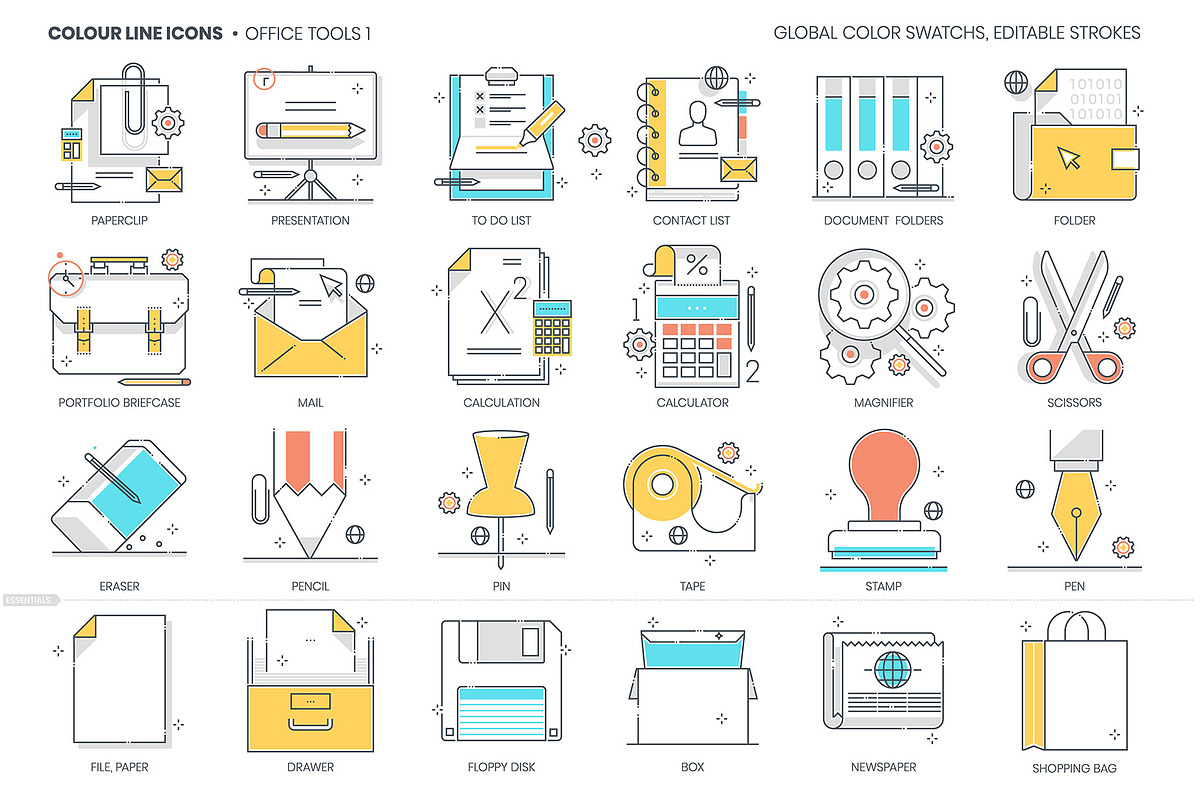 Color line icons, an Outline Icon by Howcolour (Photo 31 of 32)