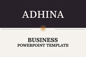 Adhina BusinessPowerPoint Template