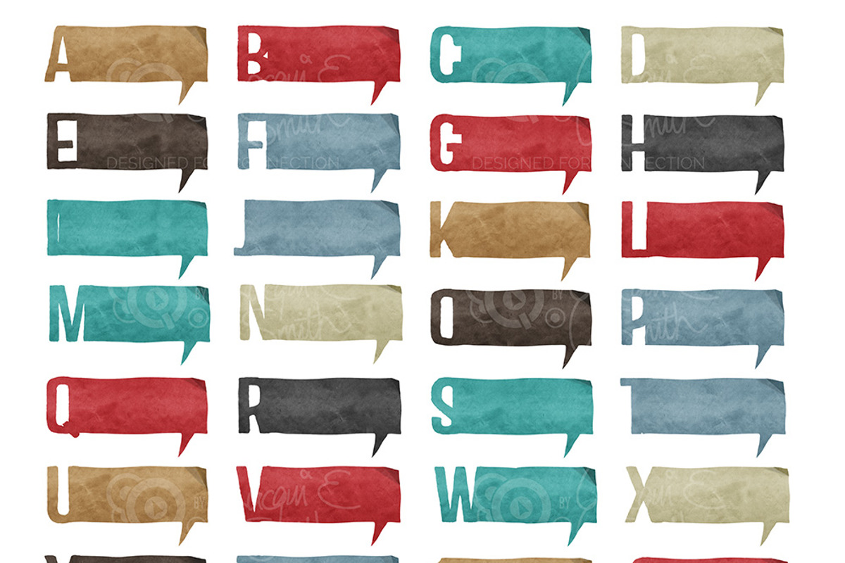 Speech Labels Alphabet preview 2