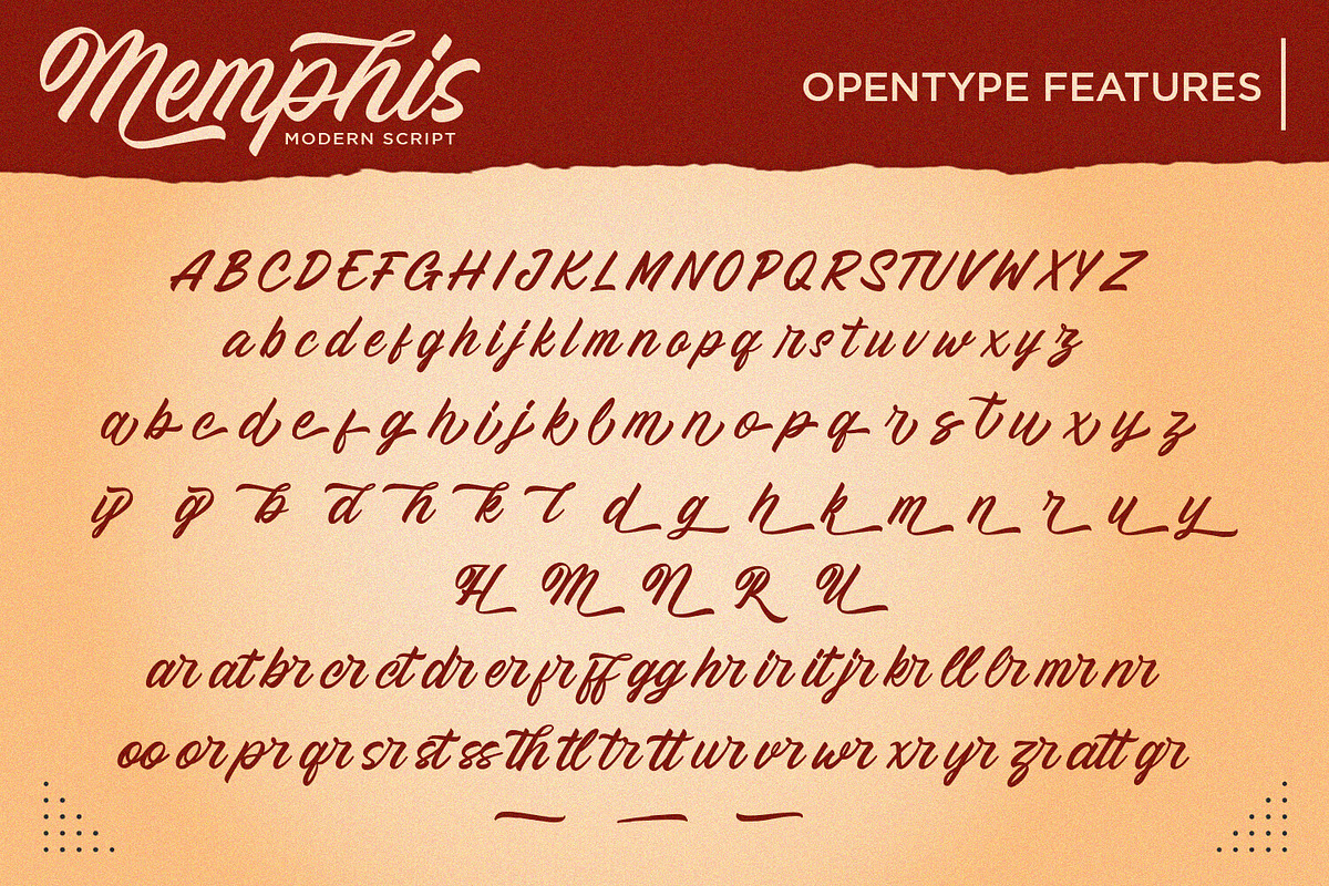 Memphis - Modern Script Font, a Handwritten Font by Alpaprana (Photo 11 of 11)