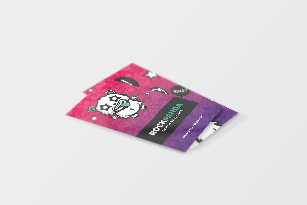 Rock Panda Monster Business Card, a Business Card Template by Odin_Design (Photo 2 of 2)