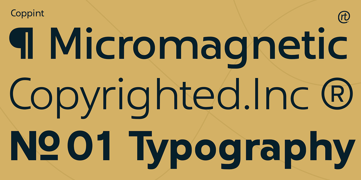 Coppint, a Sans Serif Font by Ridtype Foundry (Photo 8 of 12)