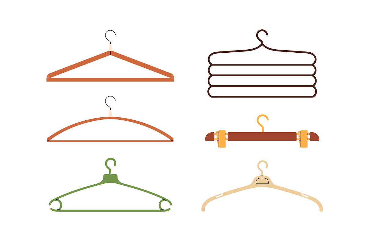 Clothes hangers with hooks set, an Object Illustration by Good Studio (Photo 2 of 5)
