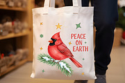 Christmas Cardinal Minimalist PNG, an Illustration by SinaCreation (Thumbnail 2 of 7)