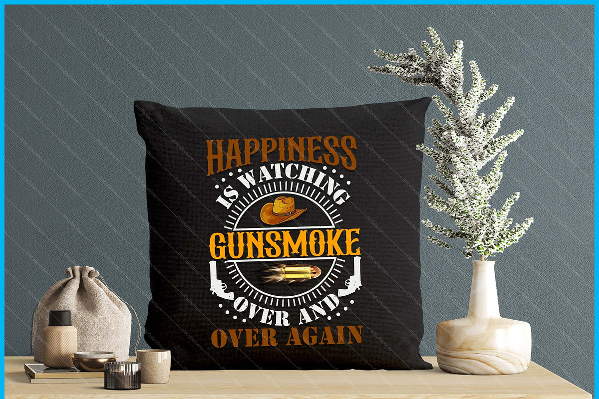Happiness Is Watching Gun-Smoke SVG, a Graphic by Creativeusart (Photo 3 of 4)