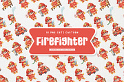 Cute Firefighter Kid Cartoon, a Work Illustration by Gohsantosa (Thumbnail 2 of 4)