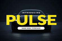 Pulse - Bold Racing Typeface