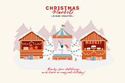 Christmas Market Scene Creator, a Seasonal Illustration by VerAna (Thumbnail 20 of 20)