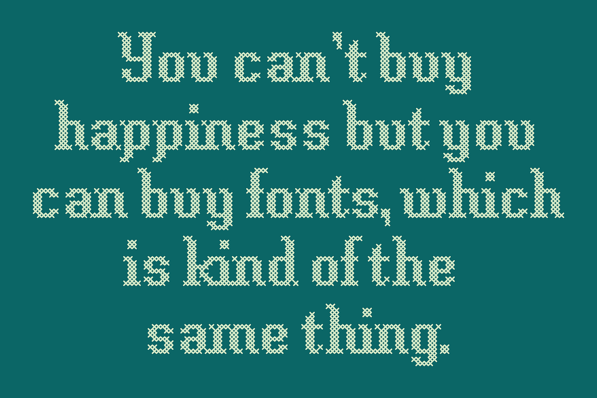 Cross Stitch Classic Font, a Font by GG Design (Photo 8 of 10)