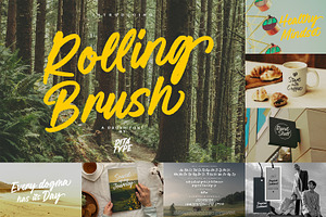 Modern Brush Font Bundle