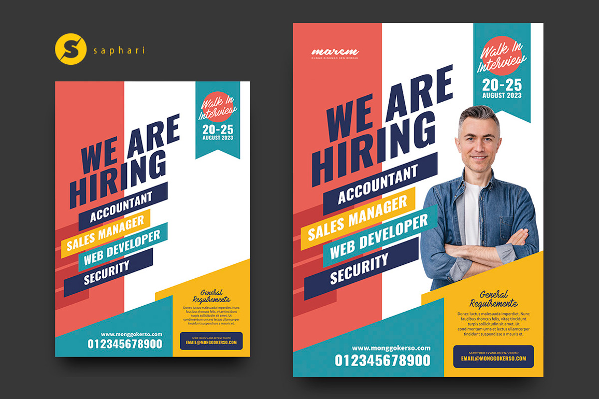 Job Vacancy Flyer Template, a Flyer Template by Saphari (Photo 2 of 3)