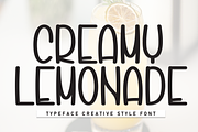 Creamy Lemonade | Script Font, a Script Font by Scratchones (Thumbnail 1 of 8)