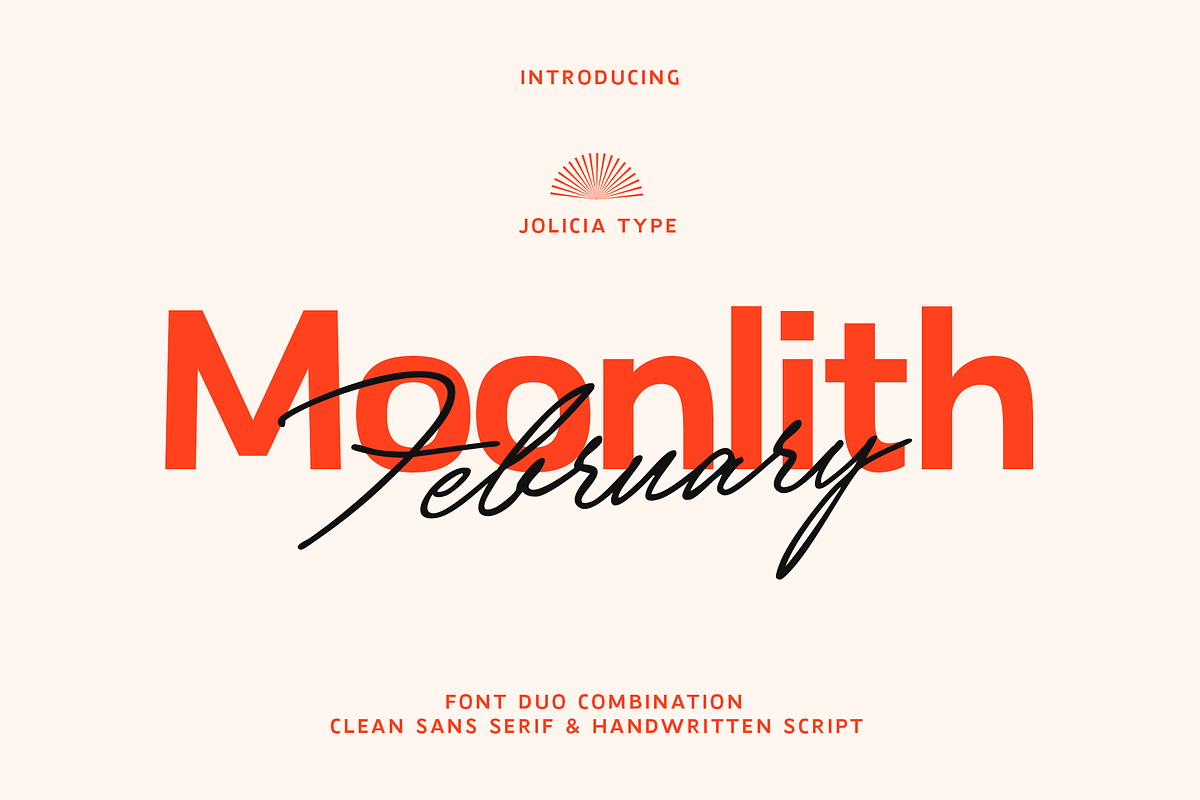 Moonlith February | Elegant Font Duo, a Script Font by Jolicia Type (Photo 1 of 15)