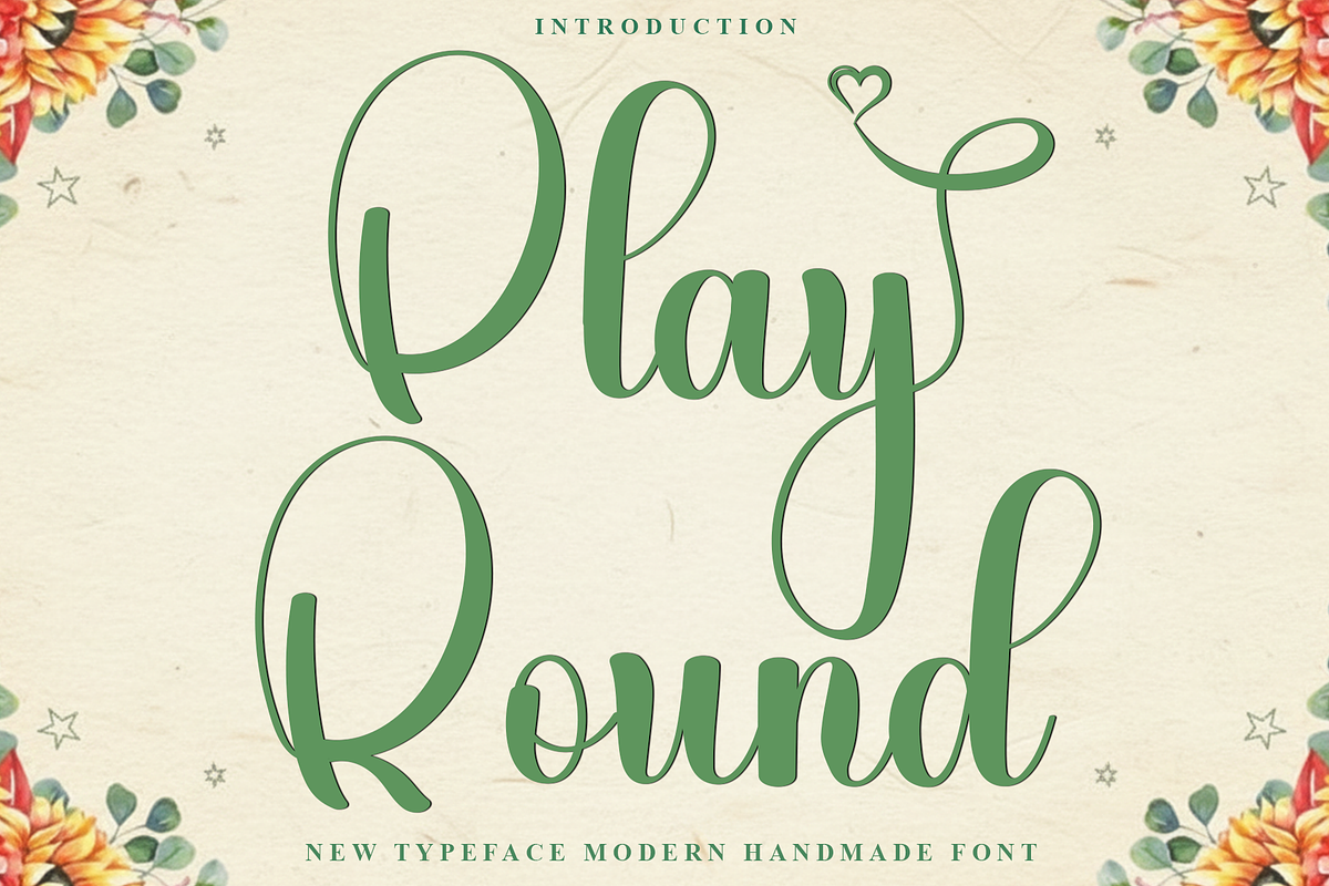 Play Round, a Handwritten Font by FreshTypeINK (Photo 1 of 8)