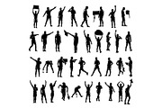 Soccer referee silhouette huge, a Sport Illustration by LogosDen (Thumbnail 1 of 3)