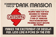 Forbidden Type of Dank Mansion, a Font by category4 (Thumbnail 6 of 6)